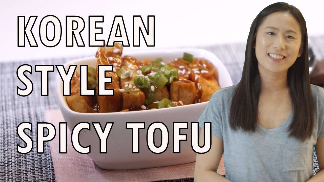 KOREAN STYLE SPICY TOFU | Pan Fried Tofu | Easy Recipe | VEGAN