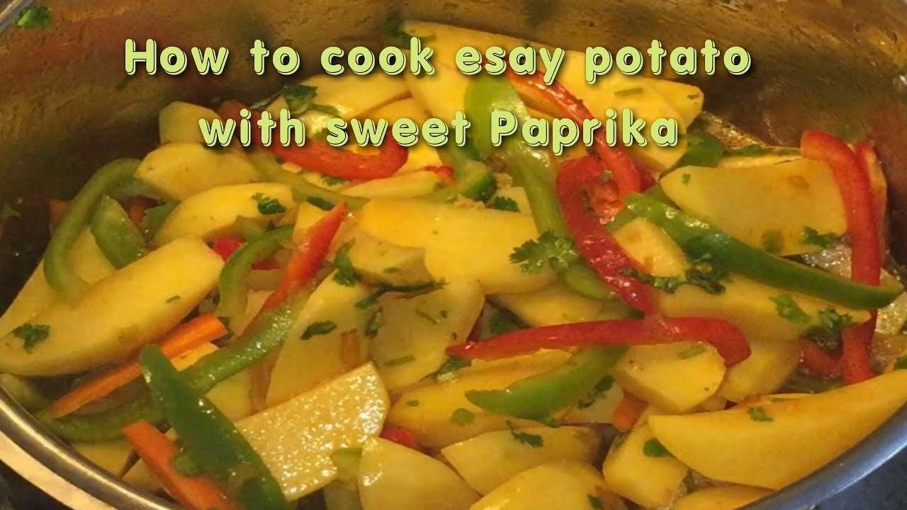 How to cook #potato sweet Paprika / wie kocht man Kartoffeln mit Paprika