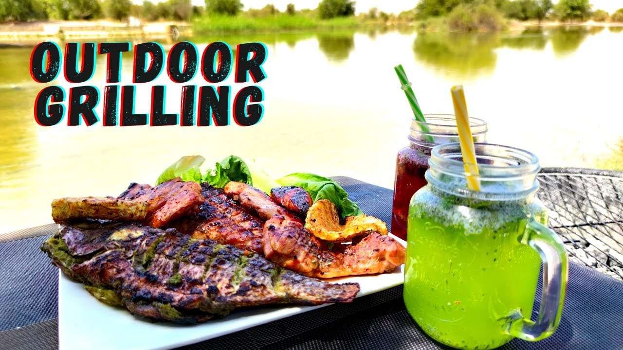 outdoor grilling ideas | fish grilling | chicken grilling | lakeside grilling | ASMR
