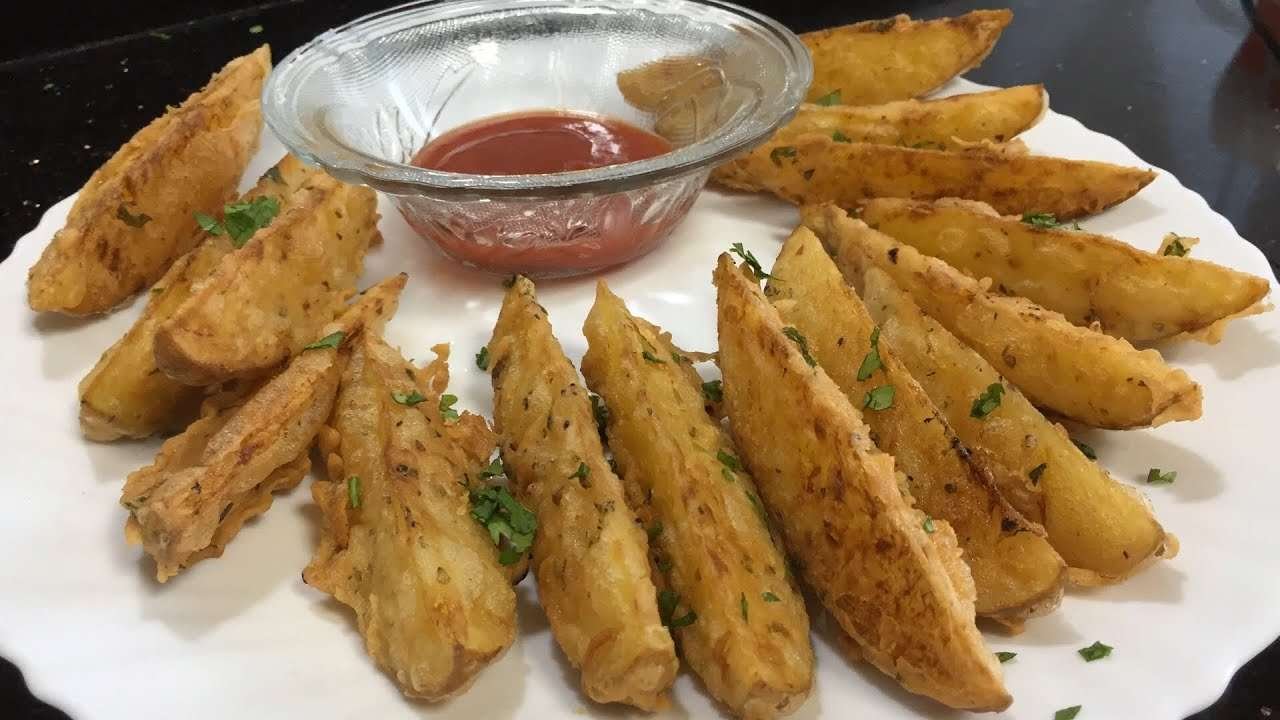 Crispy Garlic Potato Wedges#Crispy Potato fry Starter#Potato recipe#Vegetarianstarter(Tamil&English)