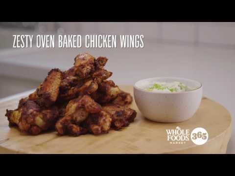 Zesty Oven Baked Chicken Wings | Recipes | Whole Foods Market 365