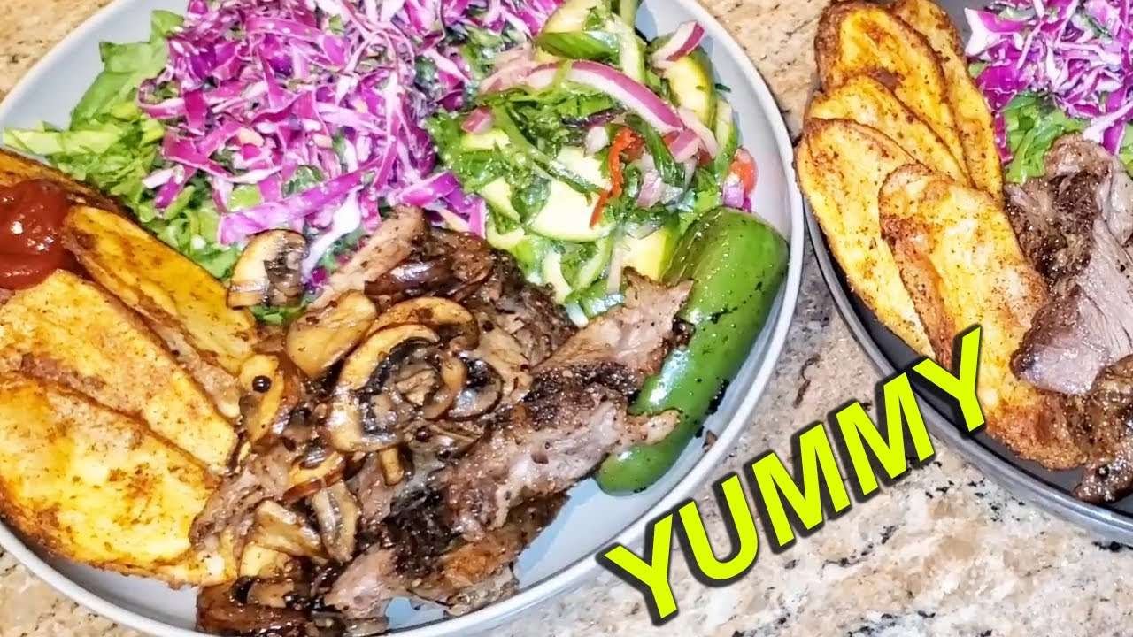 Steak Pepper Crust & Quick Coleslaw Recipe