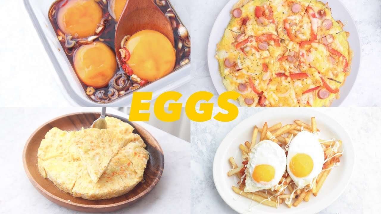 4 Easy Egg Recipe, 계란으로 만드는 계란 요리 4가지, Korean side dish(Banchan) | SOULFOOD