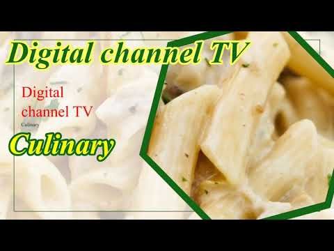 Digital channel TV Culinary chicken Alfredo recipe