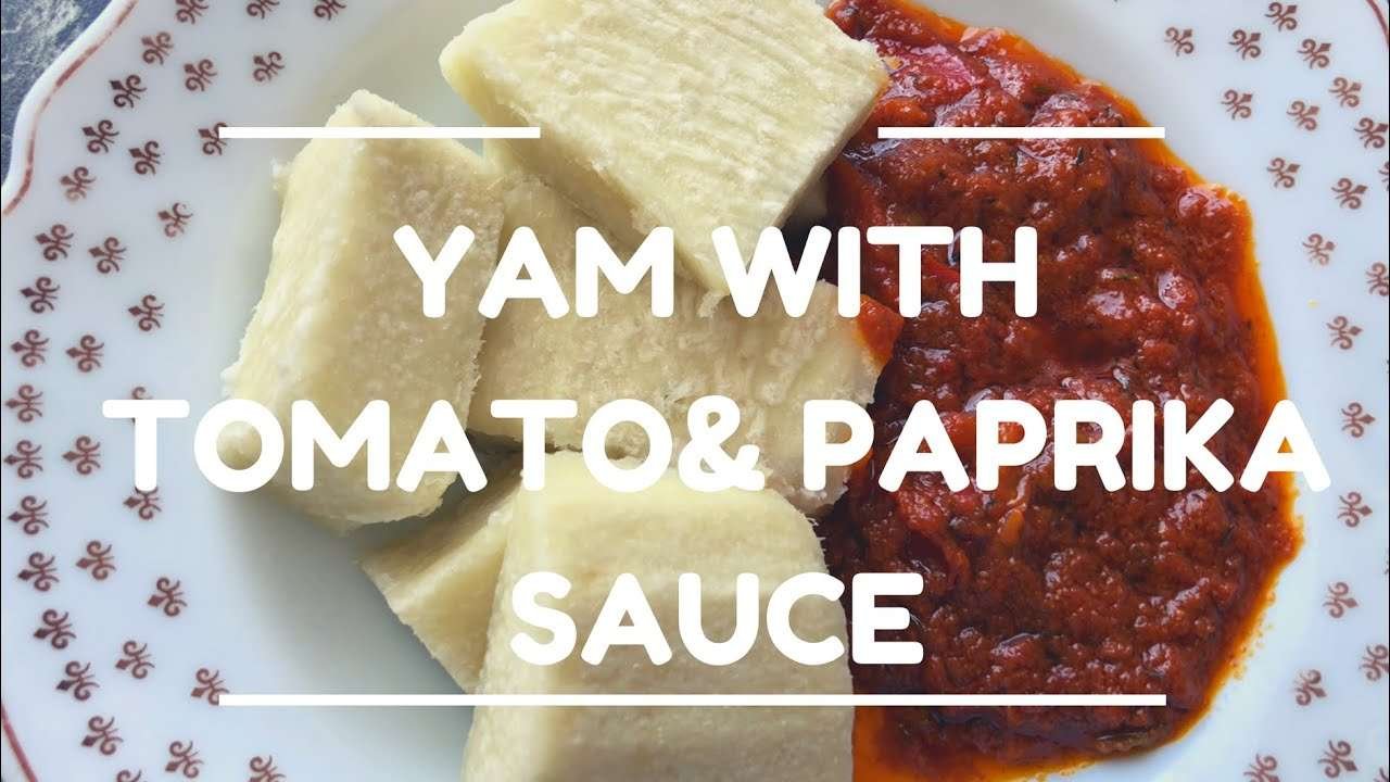 DELICIOUS YAM WITH TOMATO & PAPRIKA SAUCE | MrsSilviaAndKids