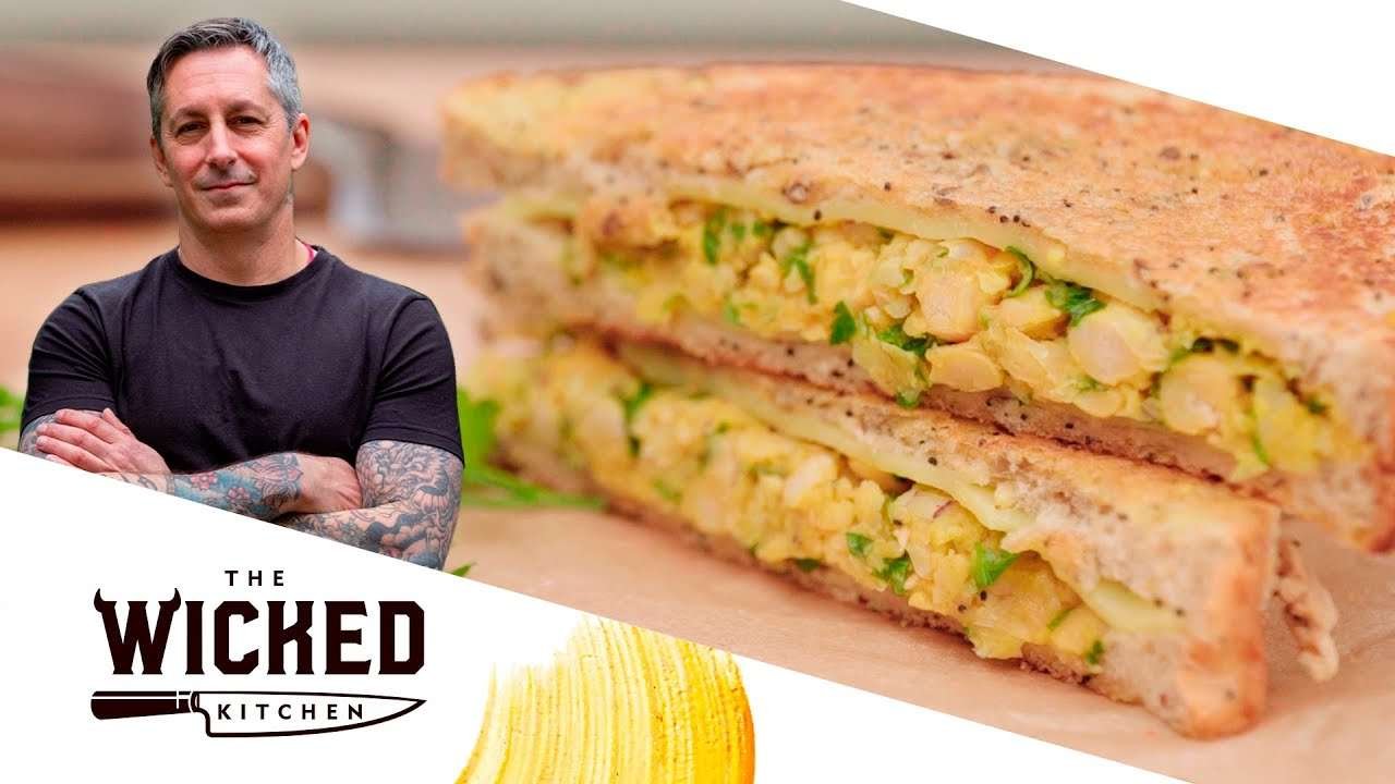 Vegan Grilled Cheese Chickpea Sandwich | The Wicked Kitchen
