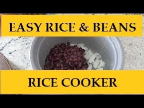 One-Pot Recipe Easy Rice & Beans (Rice Cooker)
