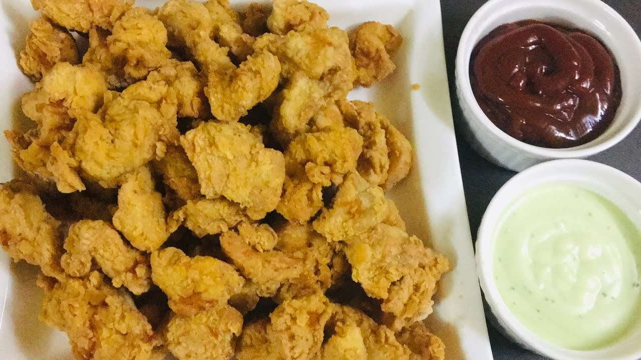 How To Make Quick,Easy,Crispy and delicious chicken popcorn