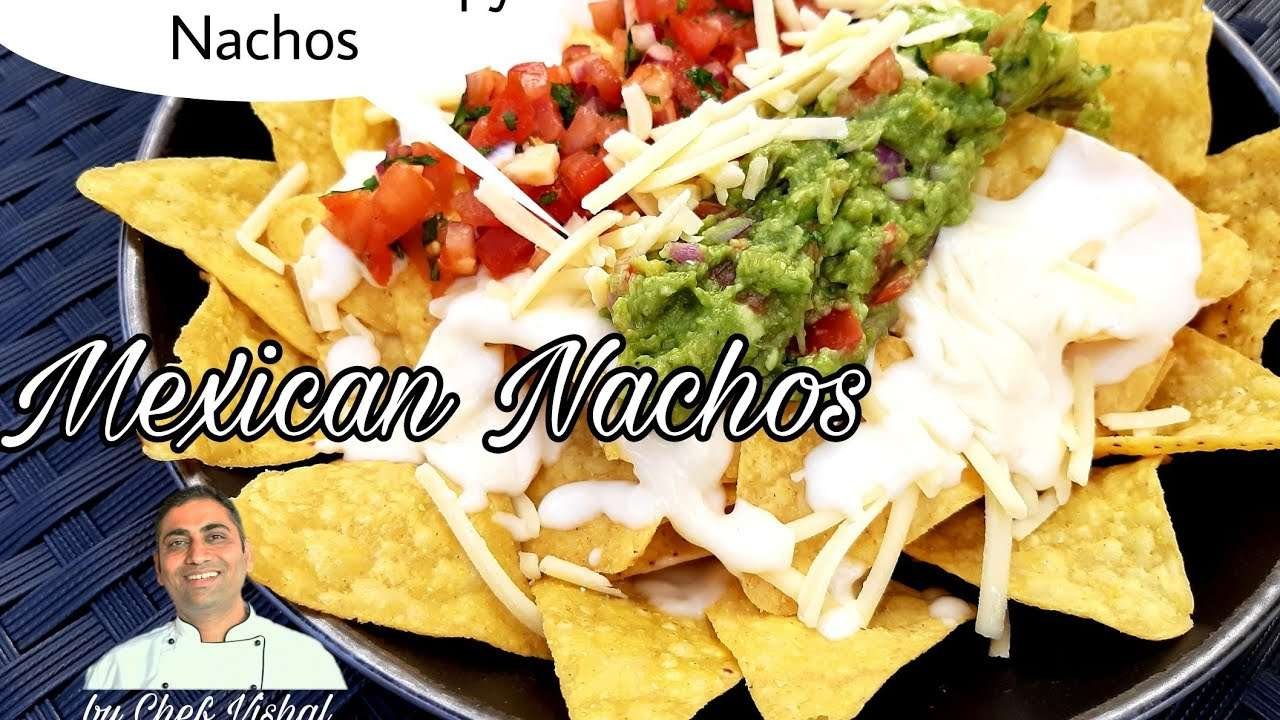 Nachos|Crunchy Nachos – cheese loaded & tomato salsa/Homemade Crispy Nachos Recipe in Hindi