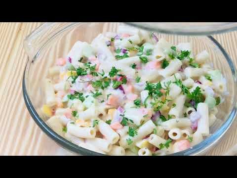 HOW TO MAKE CREAMY PASTA SALAD || IN THE KITCHEN WITH LYNN
