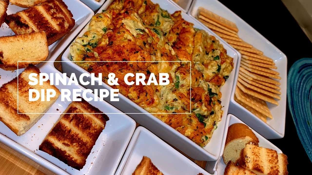 SPINACH & CRAB Dip Recipe | Restaurant Style