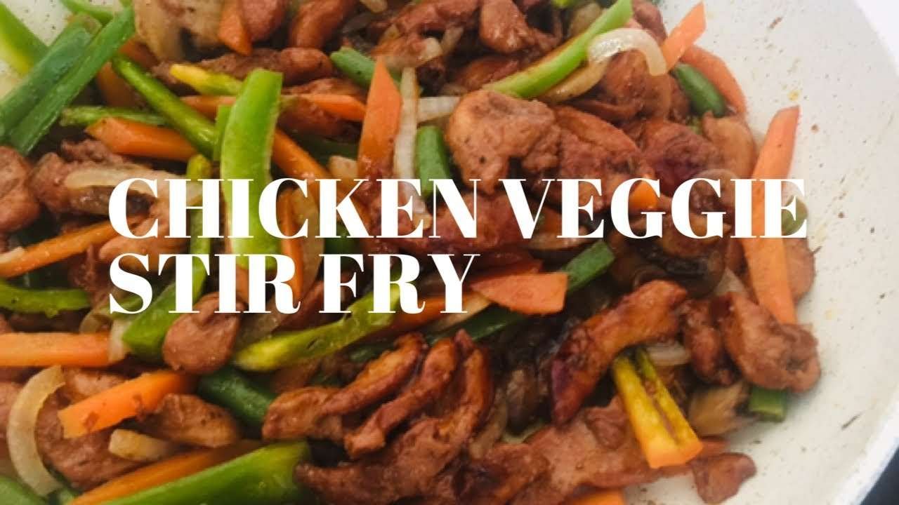 #046🌄 CHICKEN VEGGIE STIR FRY/EASY HEALTHY RECIPE/The Angel’s Vlogs
