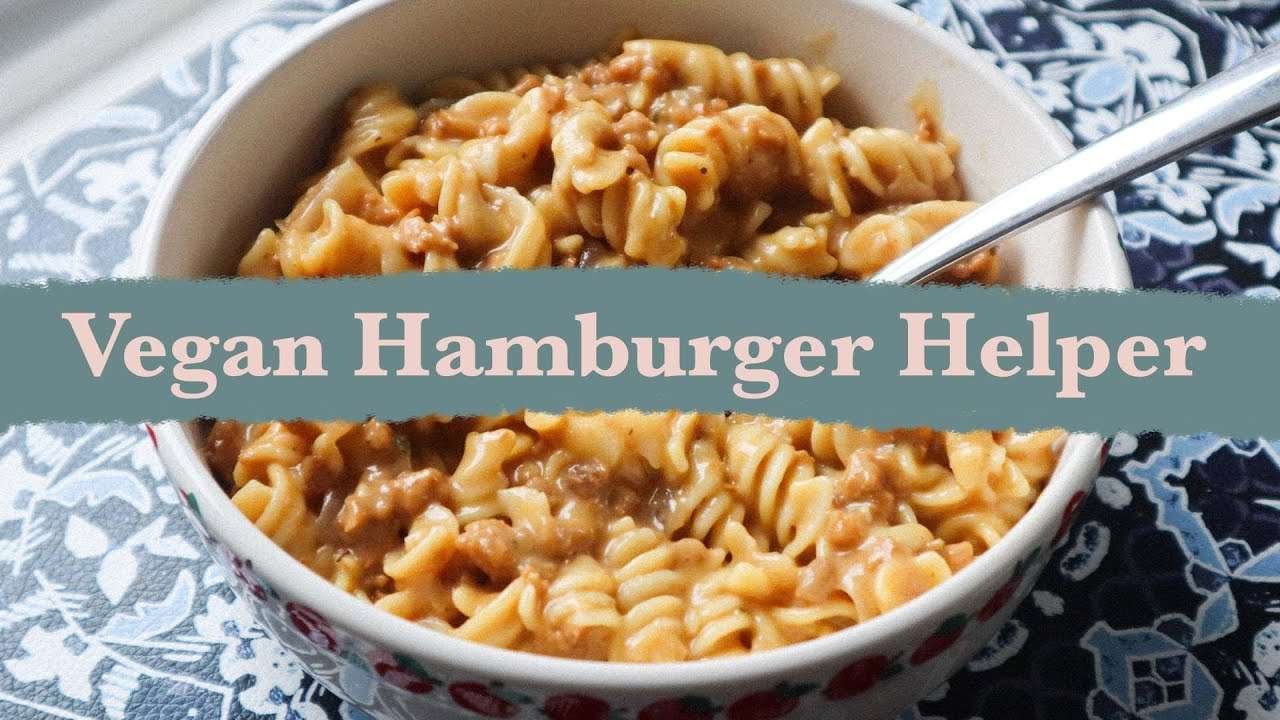 Make some vegan "hamburger helper" with me! 🌱🍔