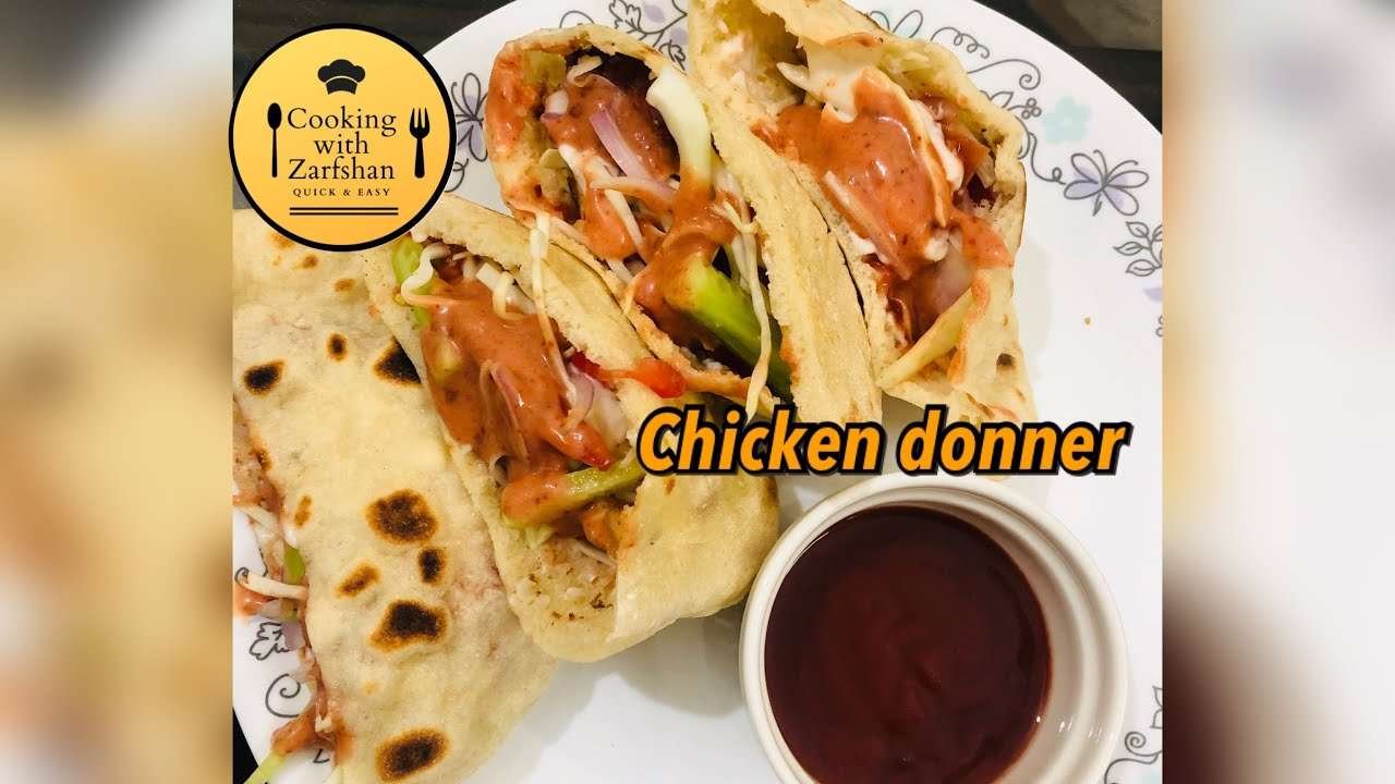 Chicken Donner | چکن  ڈونر | quick & easy | cooking with zarfshan