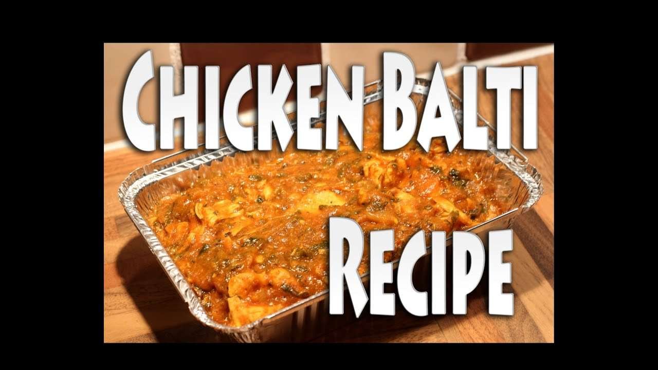 Home Made Chicken Balti Curry – Low Fat Recipe – HD 720P