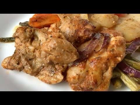 Baked Shawarma Chicken with Veggies | Easy  & Tasty Recipe!