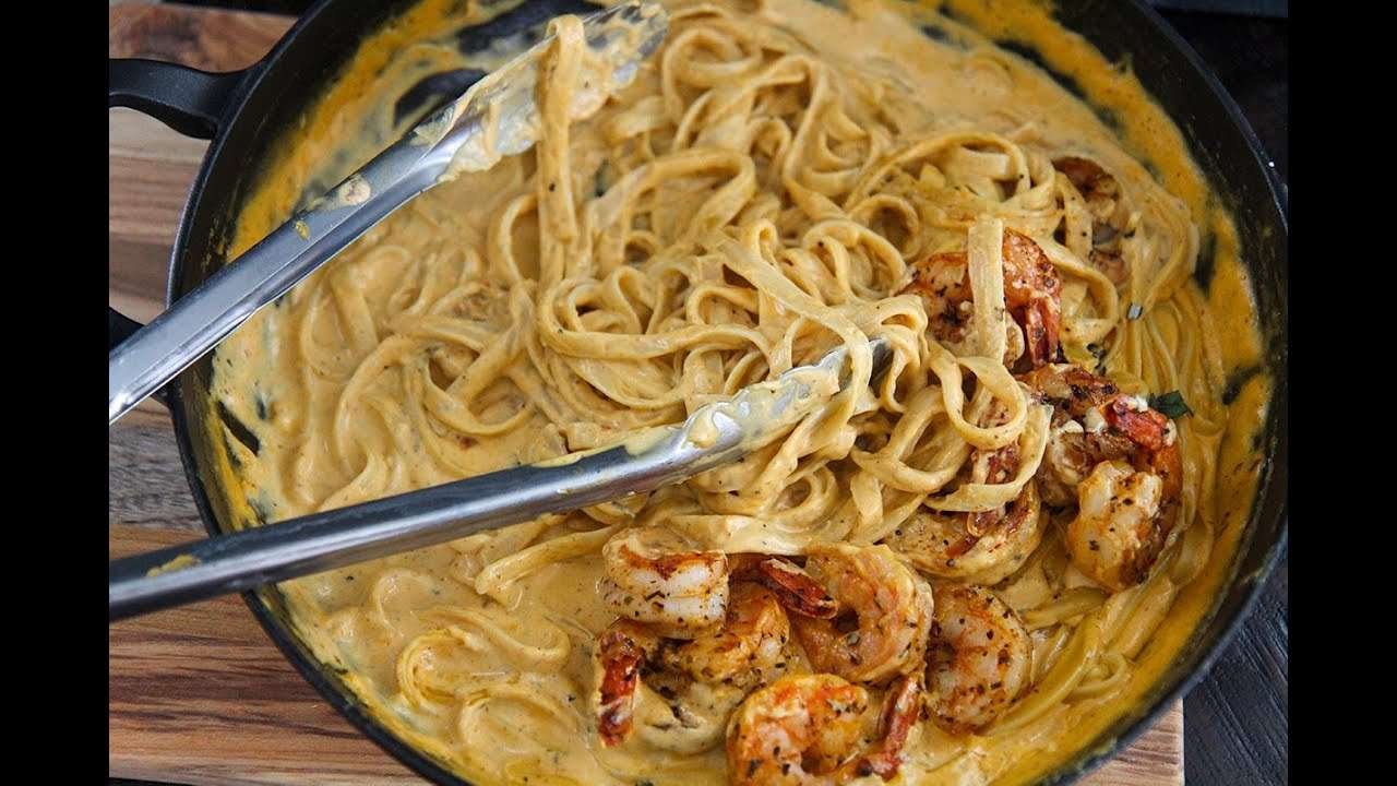 Shrimp Pumpkin Alfredo