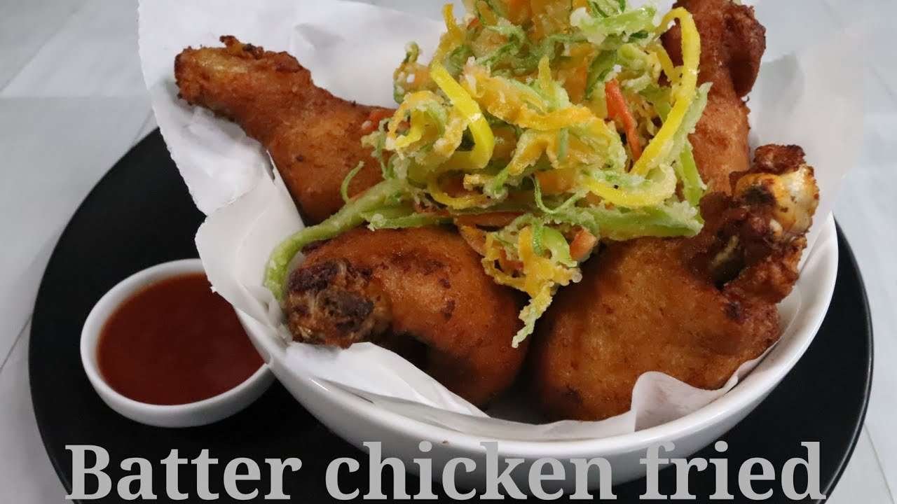 Healthy batter chicken fried [ Batter chicken fried ] Home made chicken fried recipe