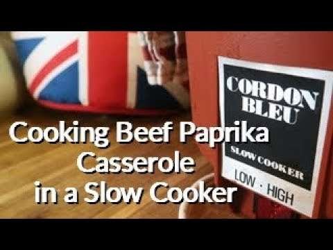 Super Easy way to cook Beef Paprika Casserole in a Slow Cooker