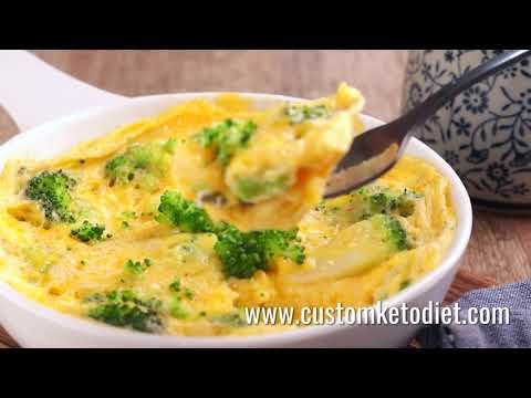 easy keto recipe – how to lose weight fast  – Broccoli and Cheddar Frittata