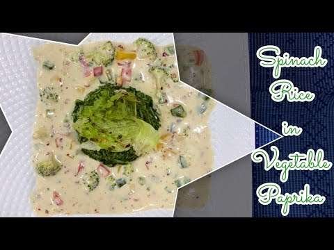 Spinach Rice in Vegetable Paprika | Spanakoriza| Italian Cuisine | LCC Food | Labdhi Jain