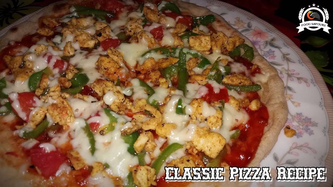 Pizza Recipe Without Oven | پیزا بنانے کا طریقہ فرائی پین میں | Easy Pizza Recipe | Food Savours