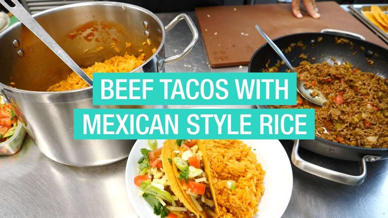 Bubble Box recipe – beef tacos with Mexican style rice