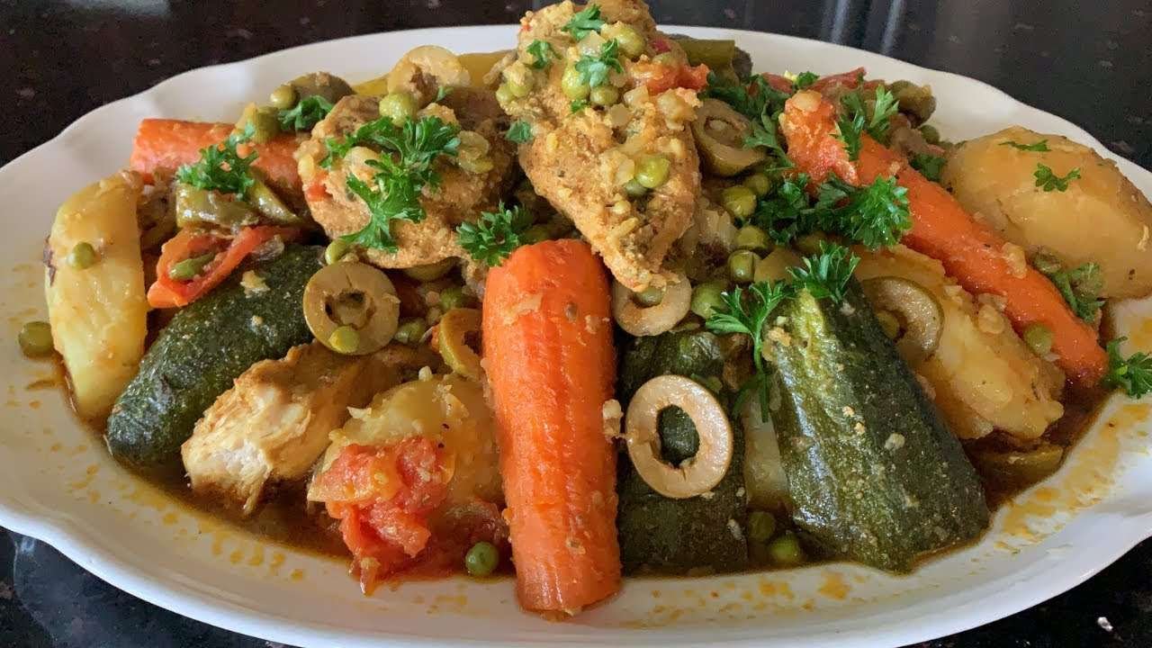 Chicken and Vegetables Tagine Recipe – EASY
