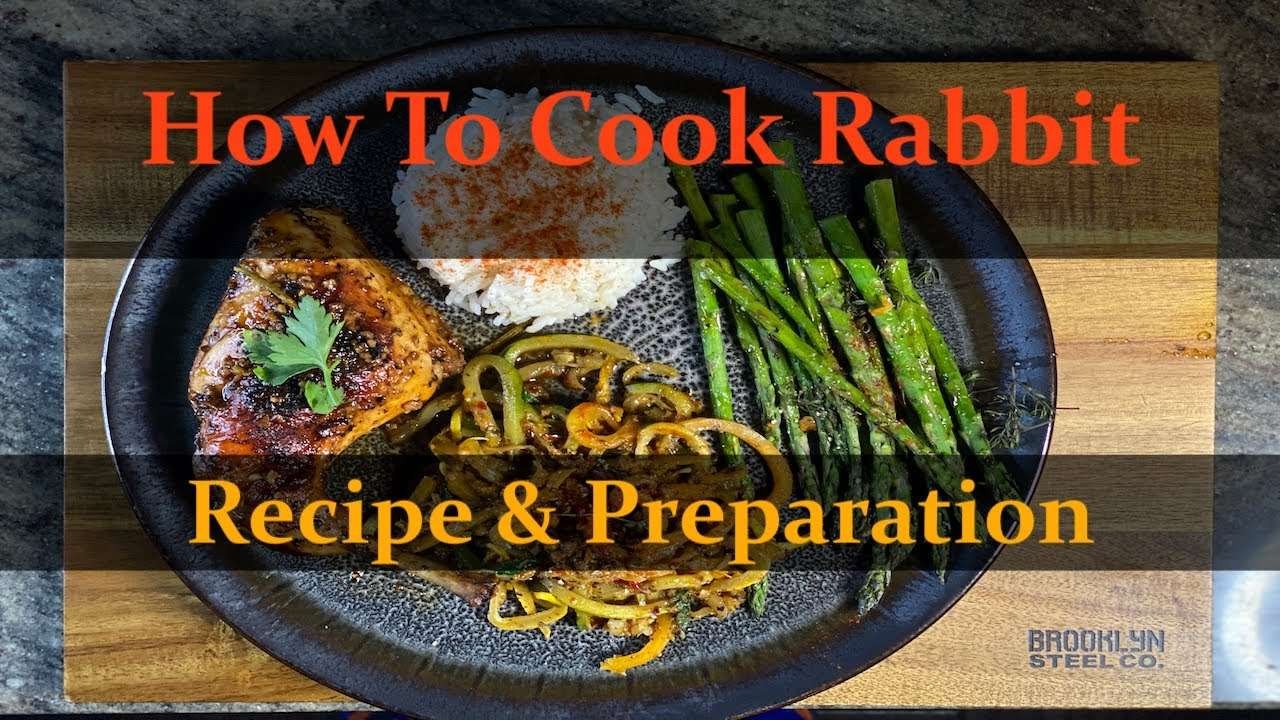 Pan Cooked Rabbit with Zucchini Noodles, Truffled Asparagus, & Rice