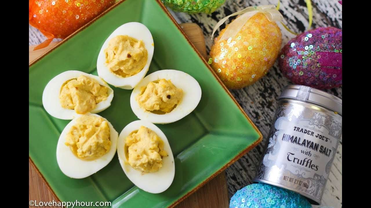 Deviled Eggs with Truffle Salt Recipe – Easy Easter Brunch Appetizer