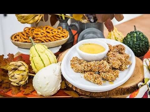 Haylie Duff – Pecan & Pretzel Crusted Chicken Bites with Honey Mustard – Home & Family