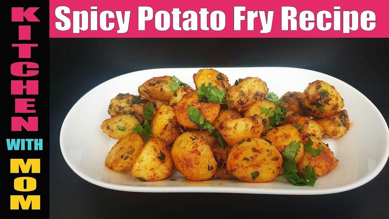 Spicy Potato Fry Recipe | Crispy Fried Spicy Potatoes | How to make Crispy Spicy Fried Potatoes