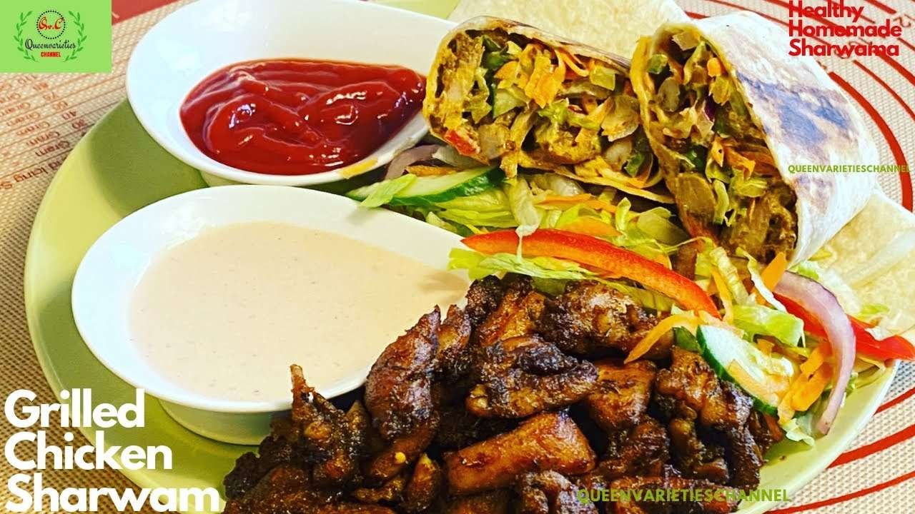 HOW TO MAKE THE PERFECT CHICKEN SHARWAMA RECIPE | NIGERIAN CHICKEN SHARWAMA | Queenvarieties