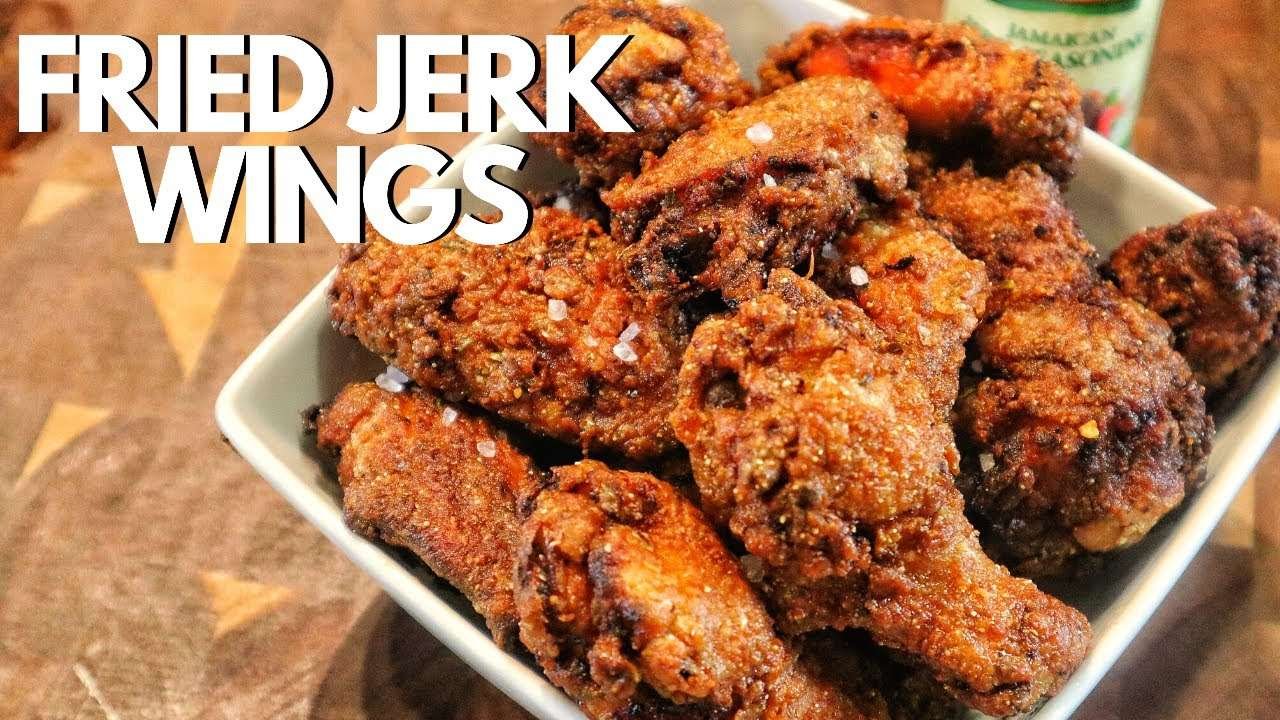 Fried Jerk Chicken Wings Recipe | Easy Chicken Wings Recipe
