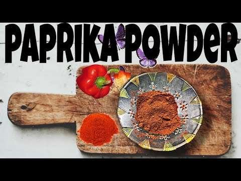 How to make home made paprika powder