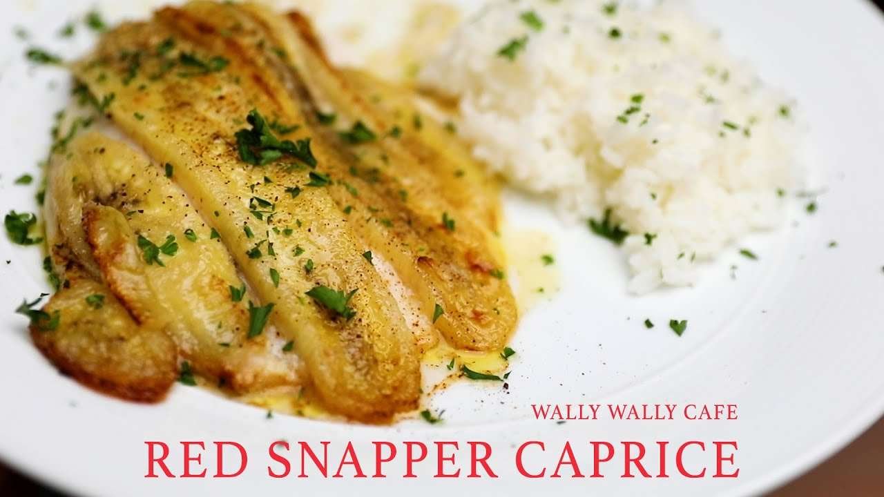 Red Snapper Caprice | Whiffenpoof Fish with Bananas Recipe | Home Cafe | 홈카페 | ホームカフェ | 🍌🐟