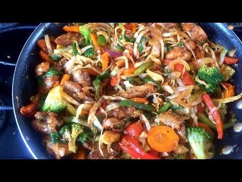 Easy & Tasty Chicken & Vegetables Recipe || Stir Fried Chicken & Vegetables