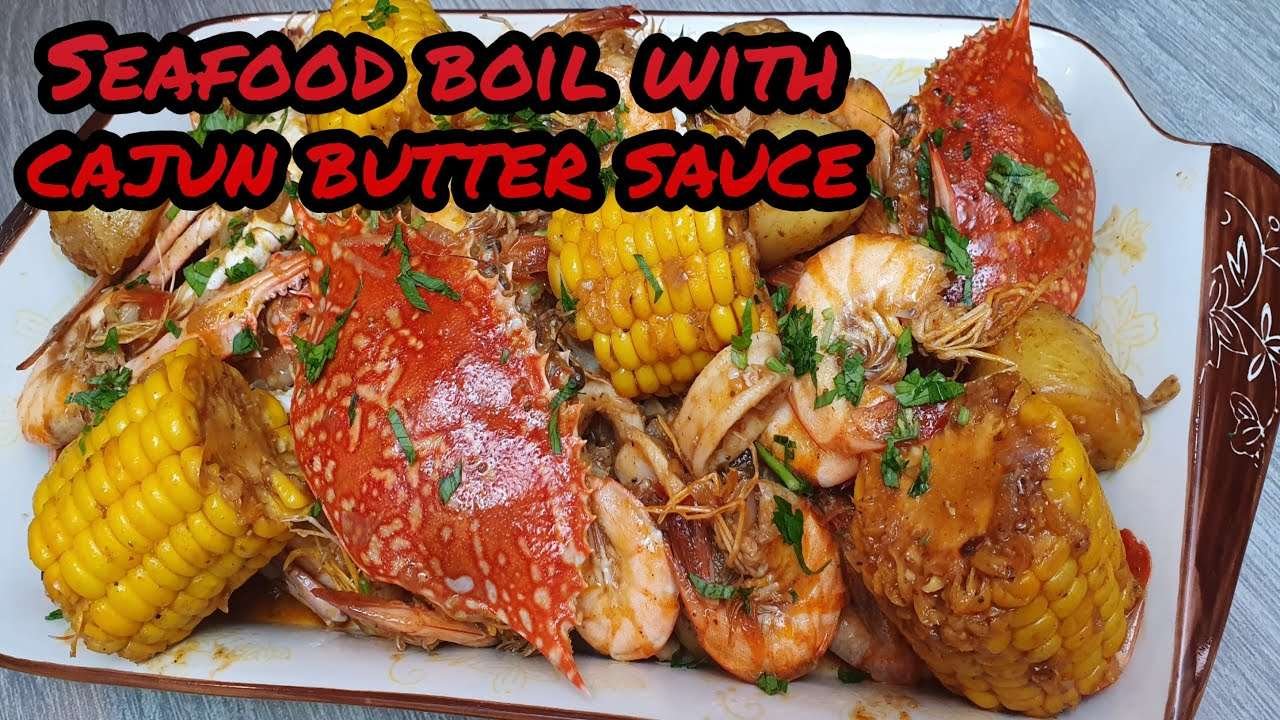 SEAFOOD BOIL WITH CAJUN BUTTER SAUCE/HOW TO MAKE SEAFOOD BOIL STEP BY STEP/SEAFOOD BOIL RECIPE
