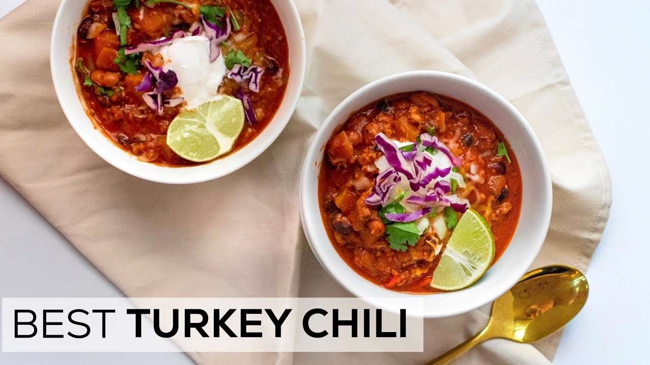 TURKEY CHILI with Butternut Squash Recipe | Turkey Chili Instant Pot | healthy cheap meal prep