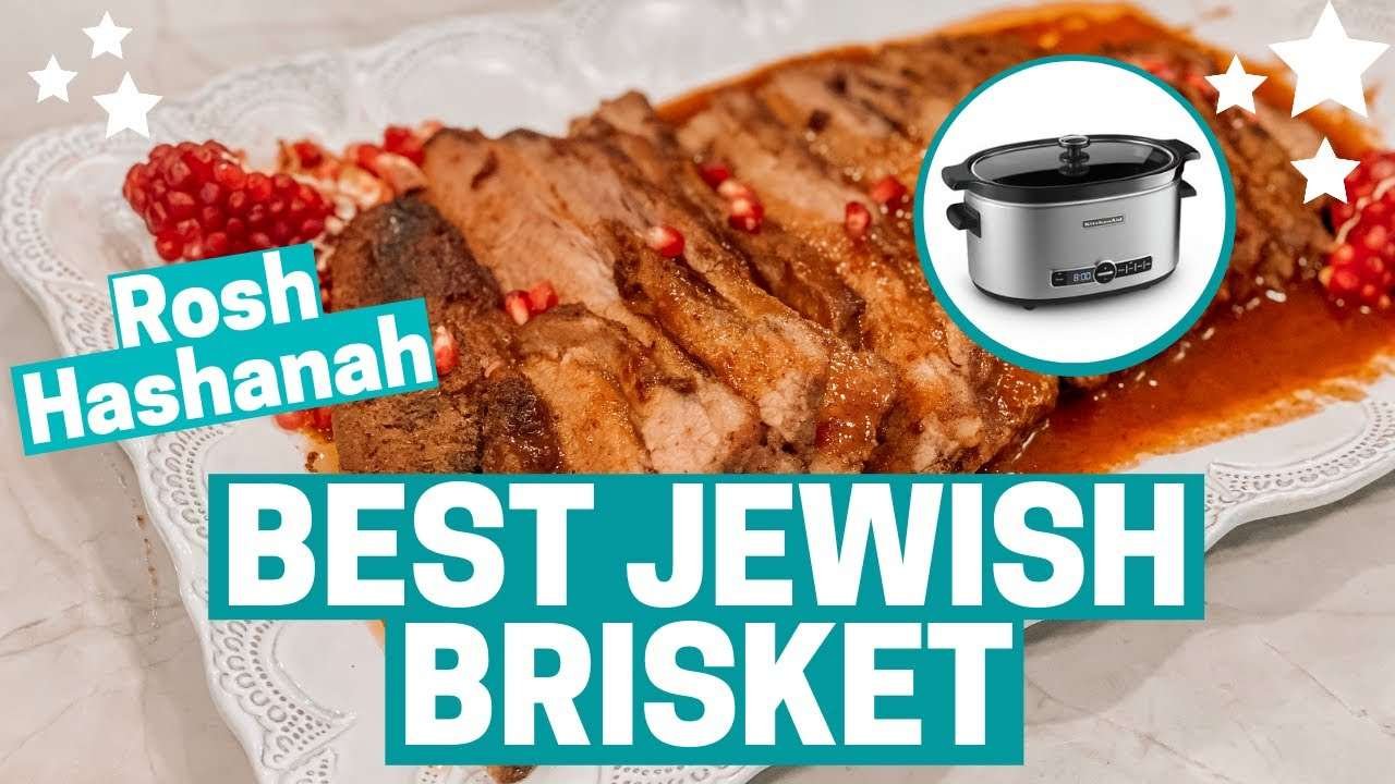 BEST JEWISH BRISKET RECIPE – Perfect for Rosh Hashanah! SLOW COOKER!