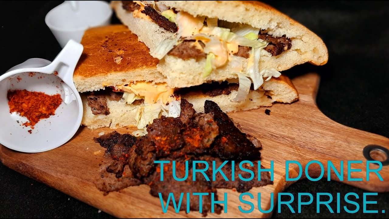 BEST HOME MADE TURKISH DONER WITH  DONER KEFTA McMUFFINE .