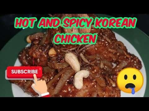 Hot and Spicy Korean chicken ( my version )