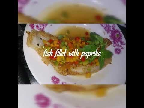 Fish fillet with paprika