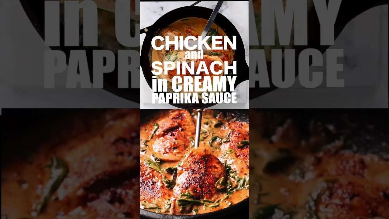 EASY COOK AT HOME | Best Chicken & Spinach in Creamy Paprika Sauce | Amazon store TOOLs for kitchen