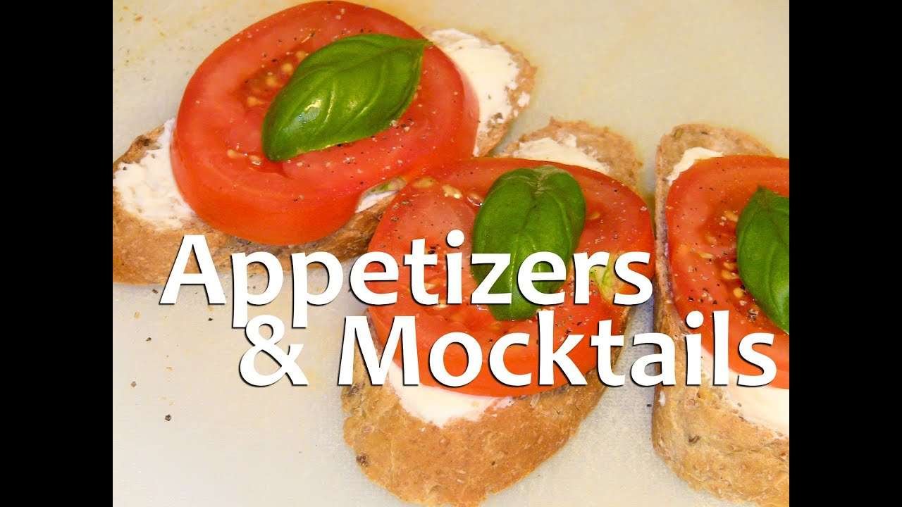 Easy Party Mocktails & Appetizer Recipes