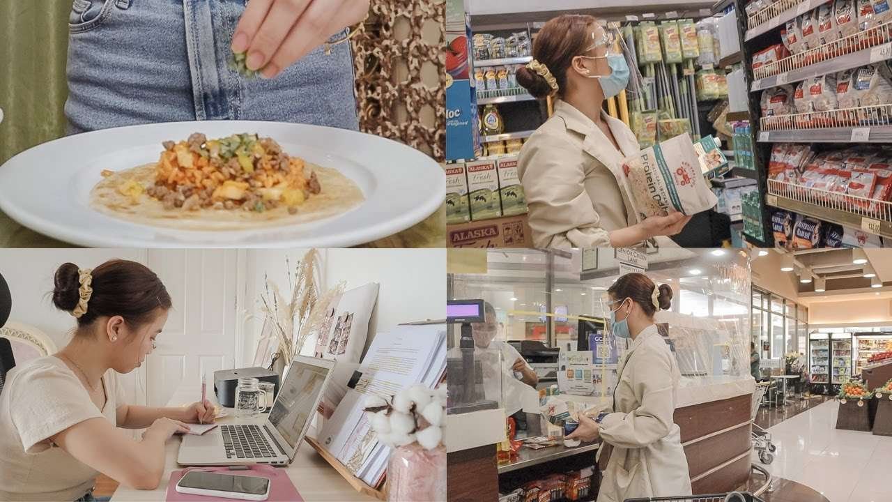Fridays With Cess | grocery shopping, cooking a burrito, workout, dlsu online class