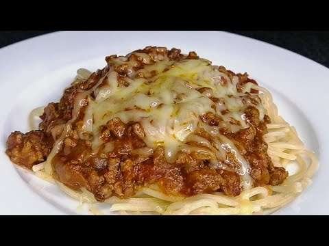 Spaghetti with meat sauce recipe
