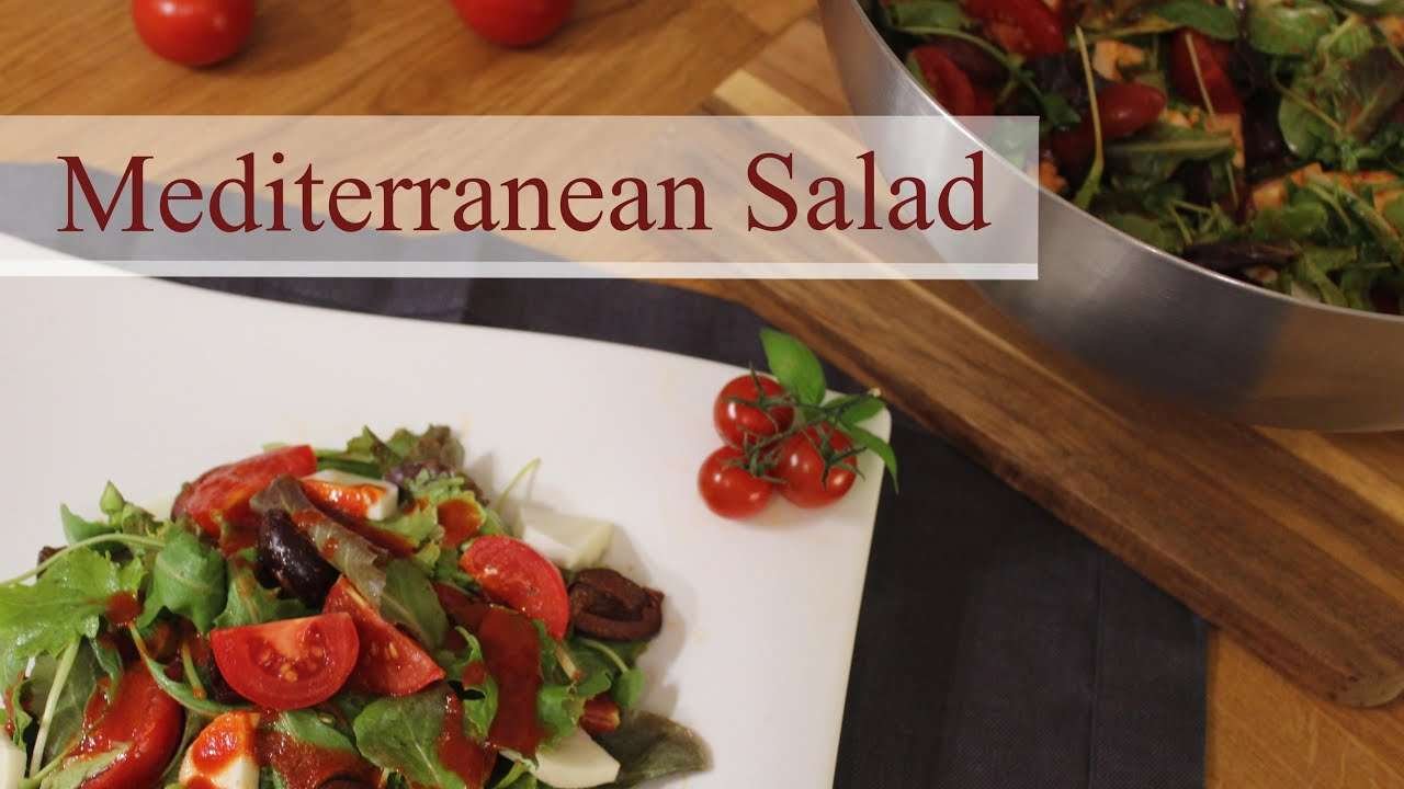 Mediterranean Salad | Salad with a Tomato-Dressing | Easy and Healthy Recipe | KitchenMade