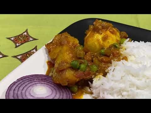 Quick and Easy Egg Curry Gravy with Potato and Peas | আলু কড়াইশুঁটি ডিমের ডালনা |