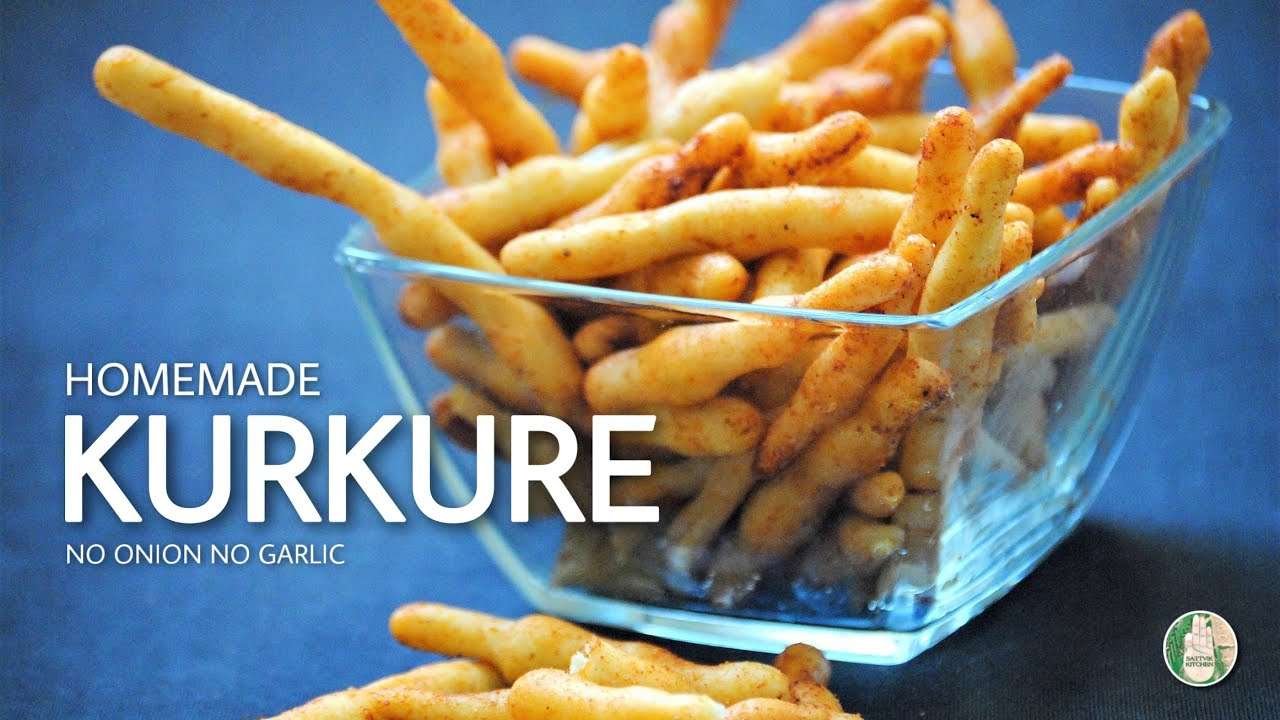 Homemade Kurkure No Onion No Garlic હોમમેડ કુરકુરે होममेड कुरकुरे Snacks recipe – Sattvik Kitchen
